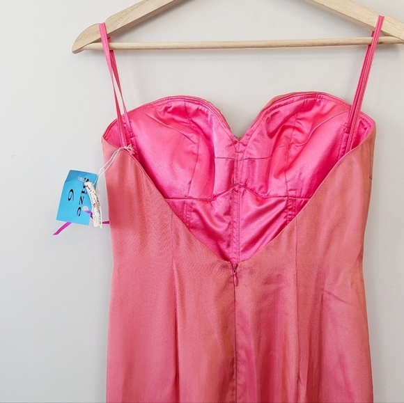 Vintage Y2K Color Shift Silk  Mermaid Formal Evening Gown - Picture 9 of 13